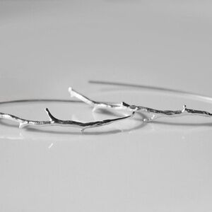 NEW Sundance Catalog Sterling Silver Branch Threader Earrings